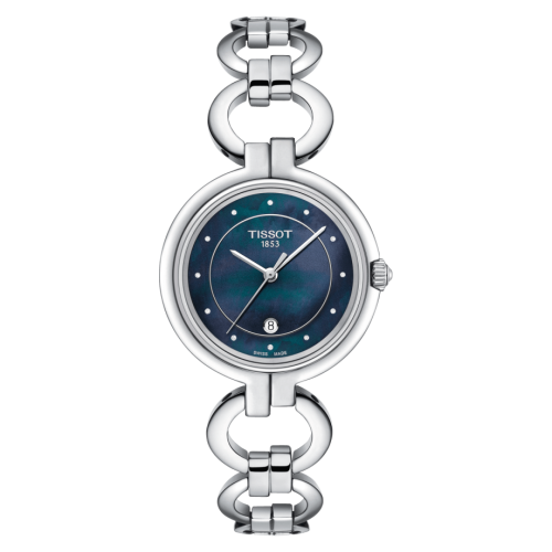 Tissot Flamingo Stainless Steel / Black MOP / Bracelet